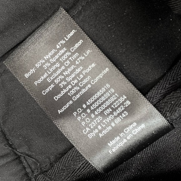 ARITZIA | GROUP BY BABATON JIMMY PANT STRAIGHT LEG (LINEN BLEND) RICK OWEN STYLE - Picture 11 of 11